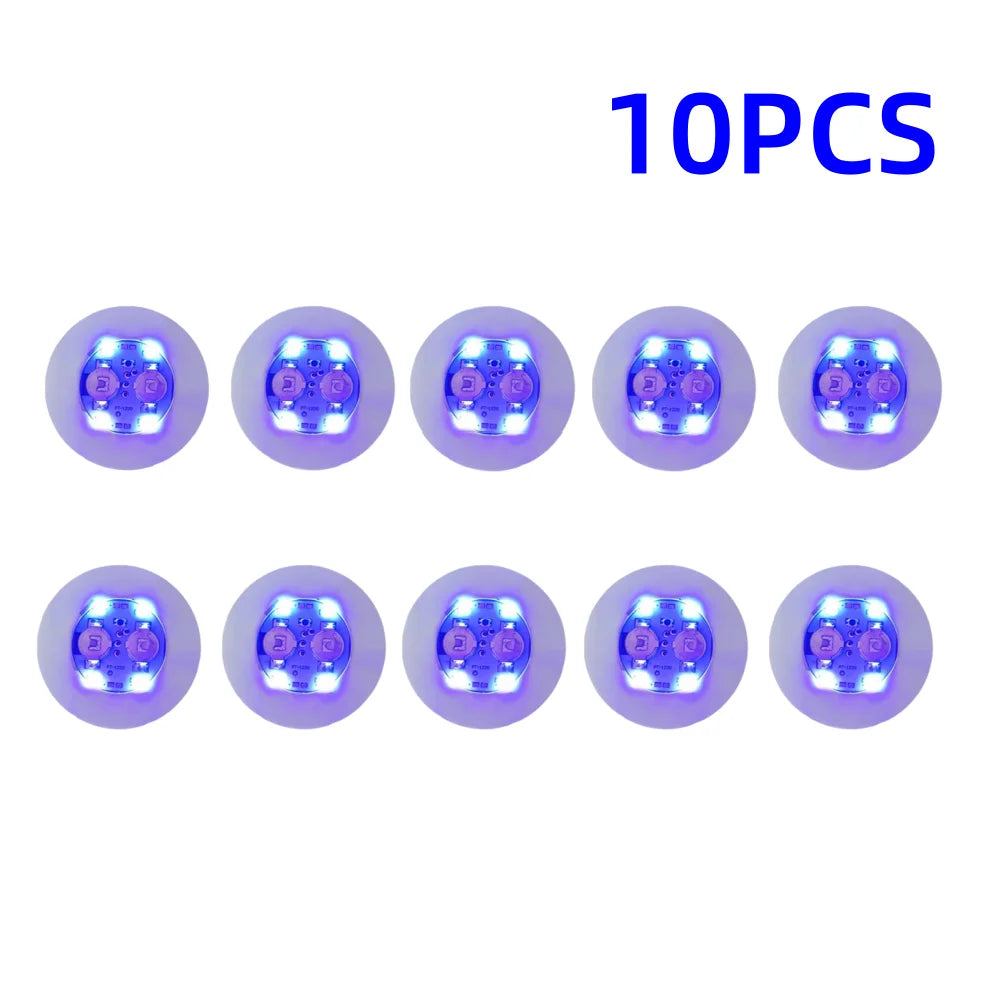 1/10/50pcs Luminous Coaster LED Bar Drinks Cup Pad Wine Liquor Bottles Coaster Atmosphere Light Cup Sticker Light-emitting Prop