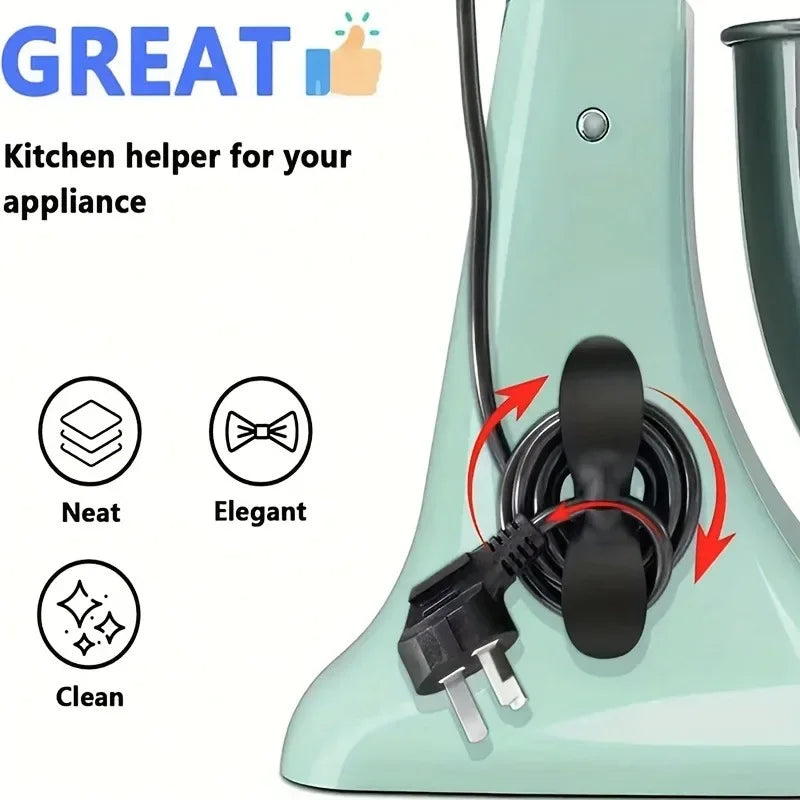 4pcs Silicone Cord Winder Holder Power Cord Organizer Clip Self Adhesive Cable Wire Fixer for Air Fryer Coffee Machine