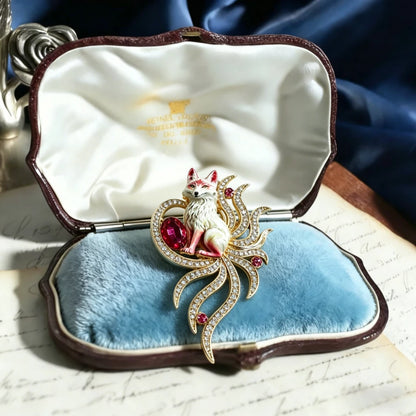 Baroque Luxury Fox Animal-Themed Brooches for Men and Women, Jewelry, Fashion Accessories, and Party Gifts