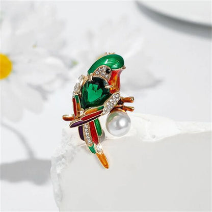 Luxury Bird Brooch, Korean Style Personalized Exquisite Chest Flower, Clothing Backpack Jewelry Accessories, Party Birthday Gift