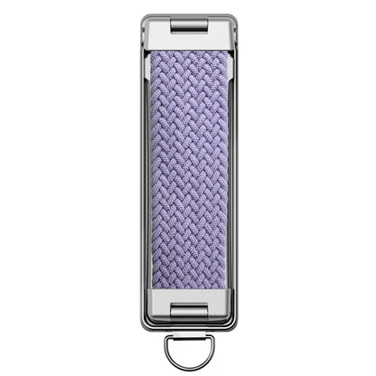 Foldable Sticky Back Phone Stand with Rainbow Strap Breathable Design and Lanyard Hole Multi Functional Portable Holder