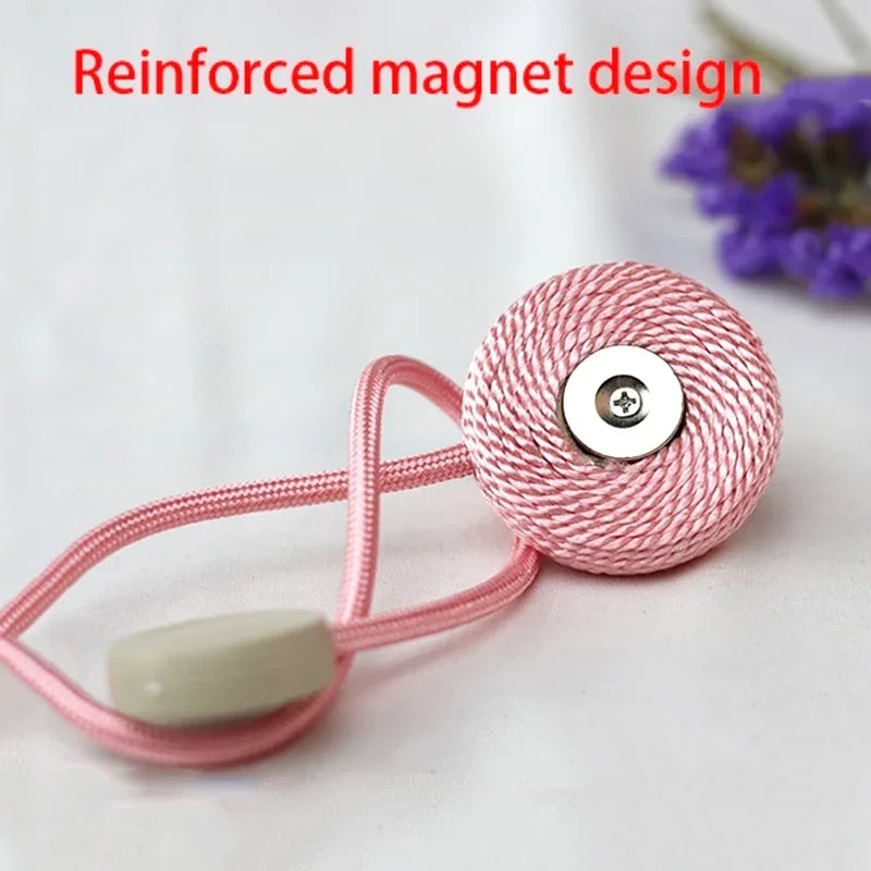 1pc Magnetic Curtain Tieback Clip Room Accessories Curtains Holder Buckles Rope Strap Home Decor