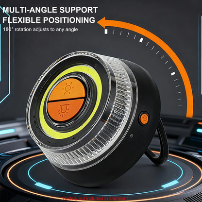 Universal V16 Car Warning Light LED Flashlight Emergency Light Yellow Light Traffic Strong Magnetic Induction for Vehicles