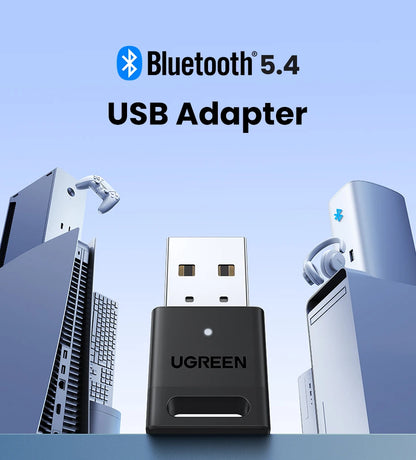 UGREEN USB Bluetooth for PC Bluetooth 5.4 for Bluetooth Keyboard/Mouse/Speakers