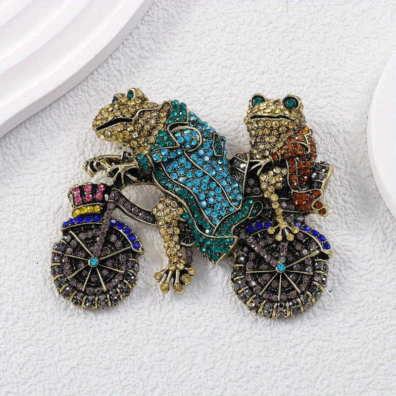 Baroque Luxury Frog Collection: Brooches and Pins for Men and Women, Jewelry, Fashion Accessories, and Party Gifts