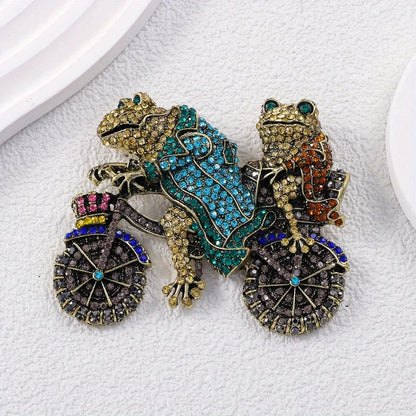 Baroque Luxury Frog Collection: Brooches and Pins for Men and Women, Jewelry, Fashion Accessories, and Party Gifts
