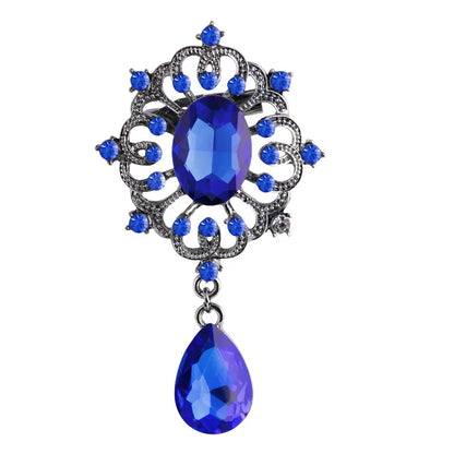 High fashion pins court vintage crystal brooch fashion pendant wedding women's brooch pin jewelry gifts