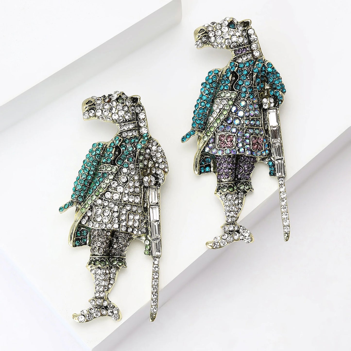 Beaut&Berry Luxury Rhinestone Horse Brooches for Women Unisex Knight Pins Friends Party Gifts Banquet Jewellery Accessories