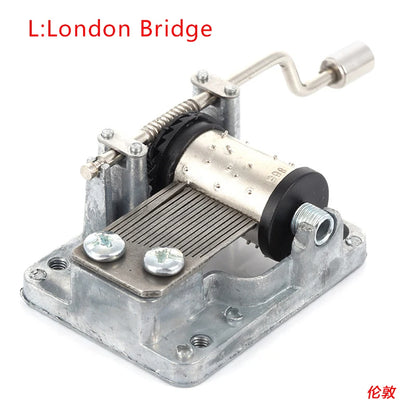 Hand-Cranked Music Box Movement Metal Rocker Mini Diy Gift Music Mechanical Decorative Collectibles For Girl Boy friend