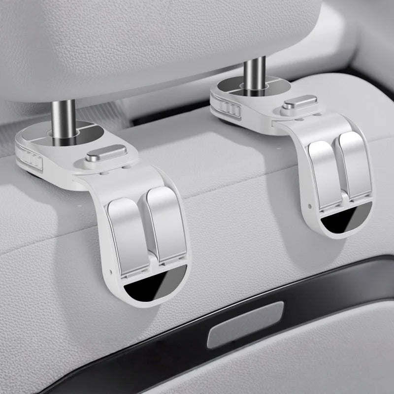 Car Seat Back Hook foldable Headrest Hidden Mount Auto Vehicle Back Seat Organizer Car Accessories Hanging Hooks Storage Hanger