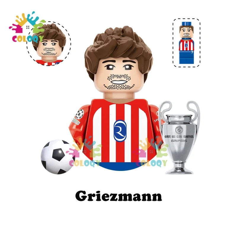 Kids Toys Football Stars Building Blocks Sport Player Mini Action Figures Toys For Boys Christmas Gifts