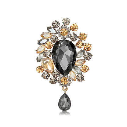 High fashion pins court vintage crystal brooch fashion pendant wedding women's brooch pin jewelry gifts