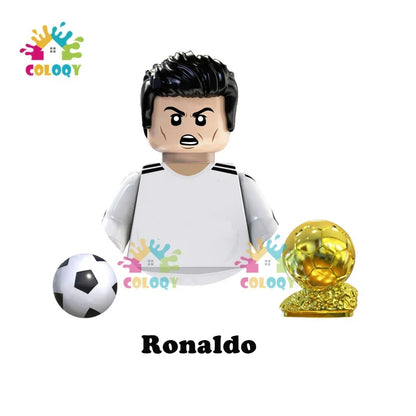 Kids Toys Football Stars Building Blocks Sport Player Mini Action Figures Toys For Boys Christmas Gifts