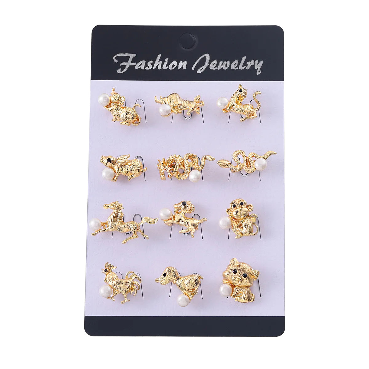 12Pcs/Set Fashion Simple Pearl Flower Brooches Alloy Rhinestone Muslim Bouquet Pin for Women Bridal Shower Party Dress Clothes