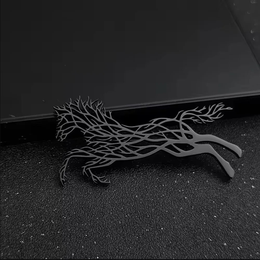 Luxury Running Horses Brooch Trendy Classic Zodiac Animal Lapel Pins Casual Jewelry Leopard Stainless Steel Brooches for Women