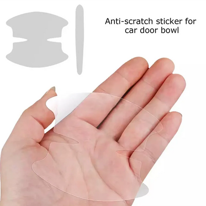 8PCS door handle sticker, scratch-proof car door protective sticker, door bowl protective film