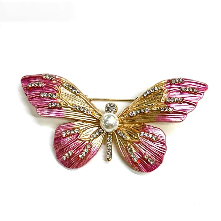 Different Styles Fashion Butterfly Brooch Animal Badge Pin Jewerly for Party Wedding