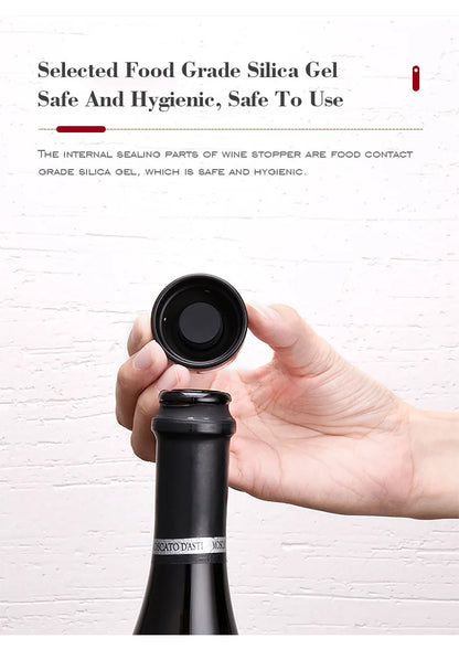 Vacuum Sealed Wine Bottle Plug Champagne Stopper Leak-Proof And Fresh Bottle Cap Wine Corks Bar Accessories Supplies
