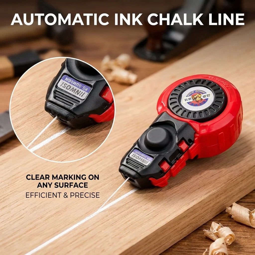 Construction Measuring Tools Plastic Automatic Carpenter Manual Ink Marker Duct Woodworking Chalk Line Carpenter Ink Markers