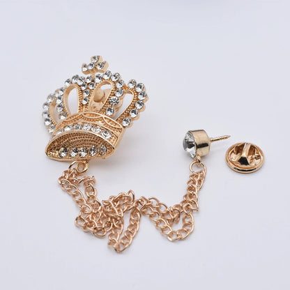 i-Remiel Long Needle Brooch Scarf Feather Brooch Korean Men's Jewelry Fabric Brooches and Pins Korea Suit Wedding Accessories