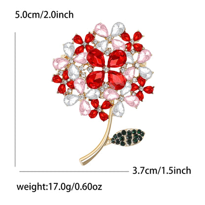 Fashion Enamel Flower Brooches for Women Unisex Plant Pins Office Casual Party Friend New Gifts Jewelry Accessories Decoration
