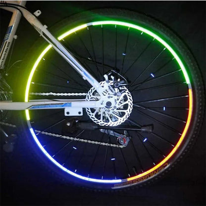 1pc 8m Bike Stickers Reflective Tape Fluorescent DIY Bike Bicycle Strips Cycling Tapes for Bicycle Helmet Motorcycle Scooter