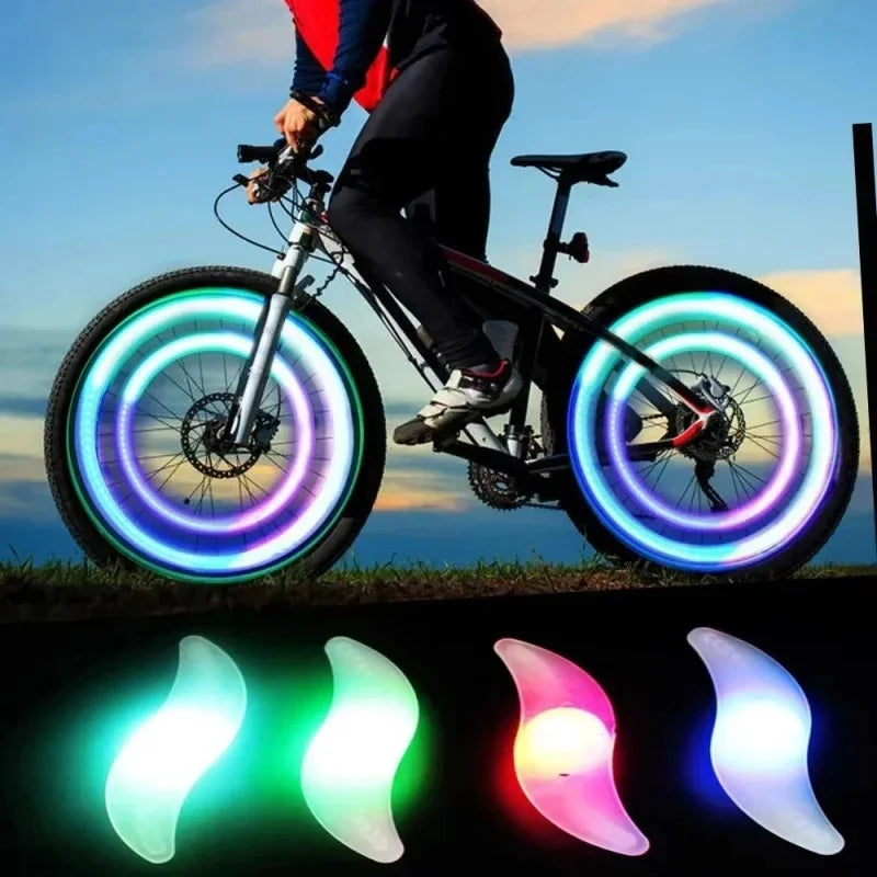 1-3PCS Bike Wheel Spoke Light Tire Lights 3 Mode LED Tyre Tire Flash Lamp Bike Safety Warning Easy to Install MTB  Accessories