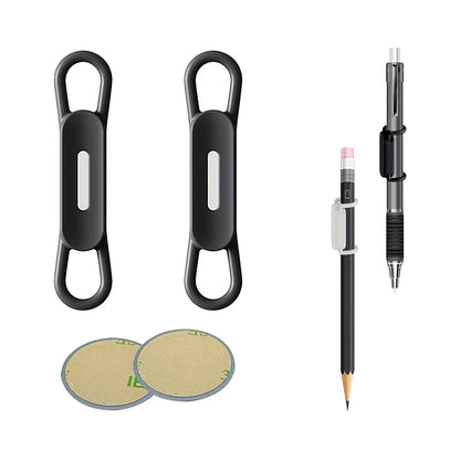6 Colour Magnetic Pen Holder Office Whiteboard Adhesive Pencil Hooks Adjustable Silicone Magnet Marker Holders for Refrigerator