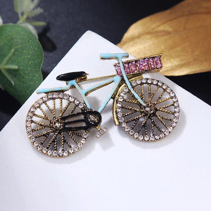 Fashion Bicycle Shape Brooch Men Women Leisure Cycling Sports Gift Cyclists Badges Sports Lapel Pins Biking Jewelry Biker Gift