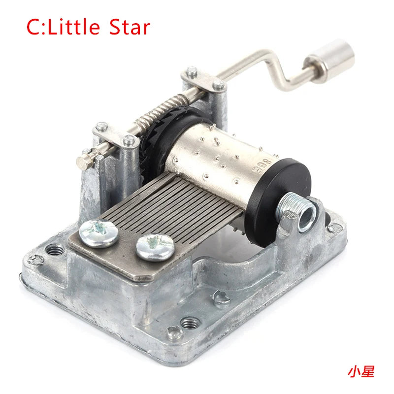 Hand-Cranked Music Box Movement Metal Rocker Mini Diy Gift Music Mechanical Decorative Collectibles For Girl Boy friend