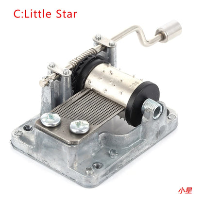 Hand-Cranked Music Box Movement Metal Rocker Mini Diy Gift Music Mechanical Decorative Collectibles For Girl Boy friend