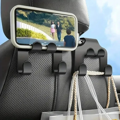 Car Back Seat Holder Hanging Storage Phone Stand Universal Lazy Rear Seat Phone Headrest Stand Portable Car Back Seat Hook Stand