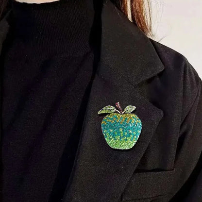 Elegant and Beautiful Watermelon Apple Durian Mulberry Fruit Design Brooch Pin for Men and Women Clothing Accessories
