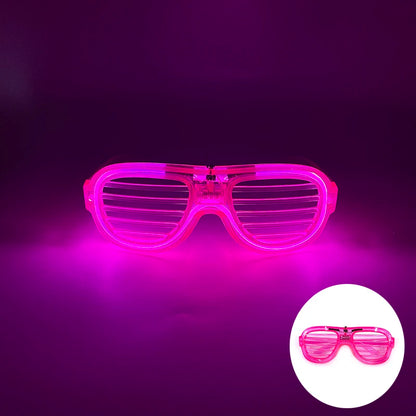 New Cool Wireless Glowing LED Light Up Glasses For Rave Festival Party Luminous Neon Mosaic Sunglasses club disco Eye Glasses