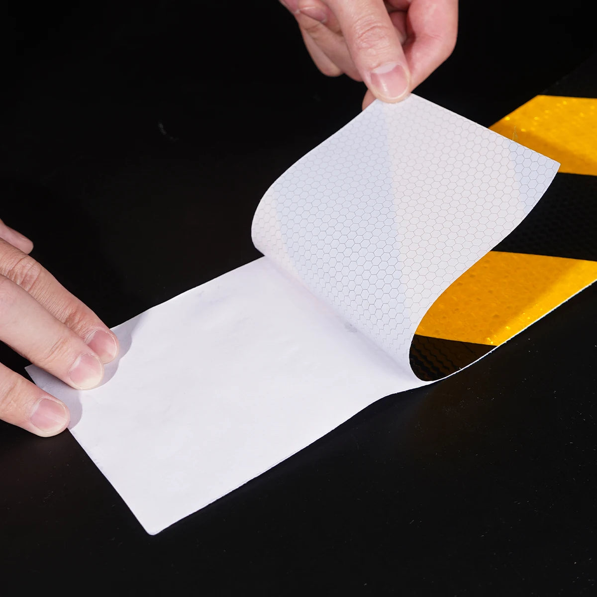 Car Bumper Reflective Stickers Reflective Warning Strip Tape Secure Reflector Stickers Decals Safety Warning Tape