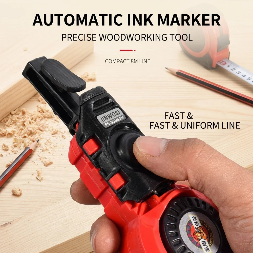 Construction Measuring Tools Plastic Automatic Carpenter Manual Ink Marker Duct Woodworking Chalk Line Carpenter Ink Markers