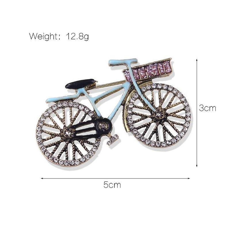 Fashion Bicycle Shape Brooch Men Women Leisure Cycling Sports Gift Cyclists Badges Sports Lapel Pins Biking Jewelry Biker Gift