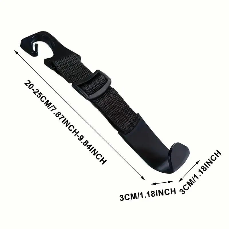 4Pcs Car Hook For Car Rear Seat Back Hooks Headrest Hanger Clip Universal Adjustable Holder Storage Car Interior Accessories
