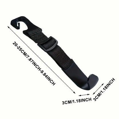 4Pcs Car Hook For Car Rear Seat Back Hooks Headrest Hanger Clip Universal Adjustable Holder Storage Car Interior Accessories