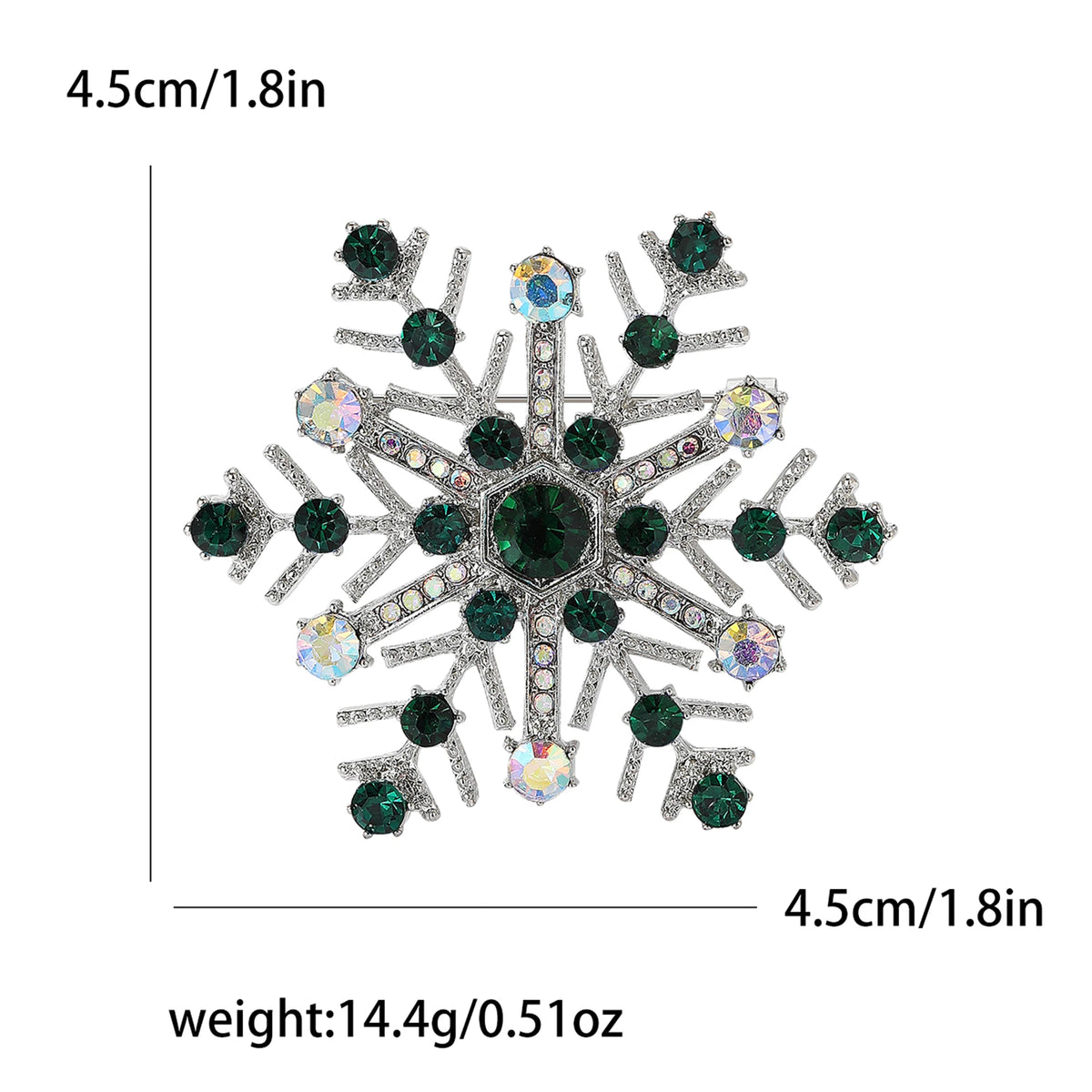 Christmas Rhinestone Snowflake Brooches for Women Unisex Pearl Ice Crystal Pins Office Party Friend Gifts Jewelry Accessories