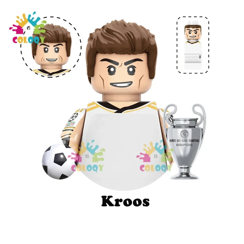 Kids Toys Football Stars Building Blocks Sport Player Mini Action Figures Toys For Boys Christmas Gifts