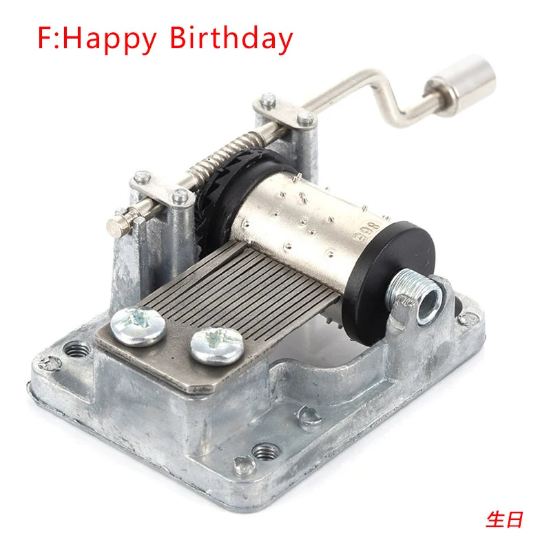 Hand-Cranked Music Box Movement Metal Rocker Mini Diy Gift Music Mechanical Decorative Collectibles For Girl Boy friend