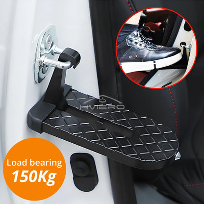 Auto Foldable Car Roof Rack Door Step Multifunction Universal Latch Hook Foot Pedal Aluminium Alloy Safety Accessories Kickstand