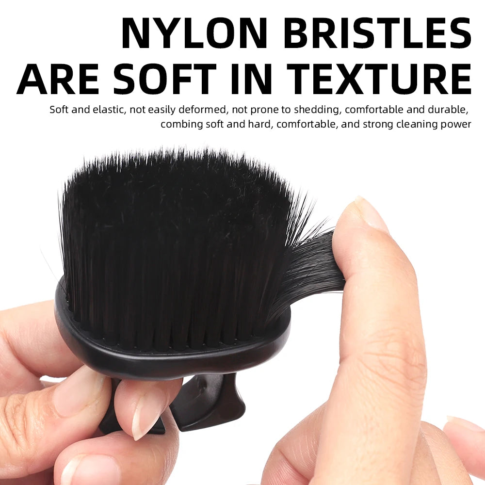 Ring Neck Duster Barber Remove Loose Hair Brush Hair Cutting Brush Soft Hair Cleaning Brush Hairdressing Tools