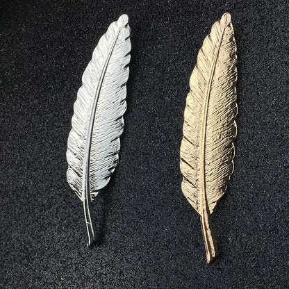 i-Remiel Gold Color Zinc Alloy Men's Leaf Brooches Accessories for Women