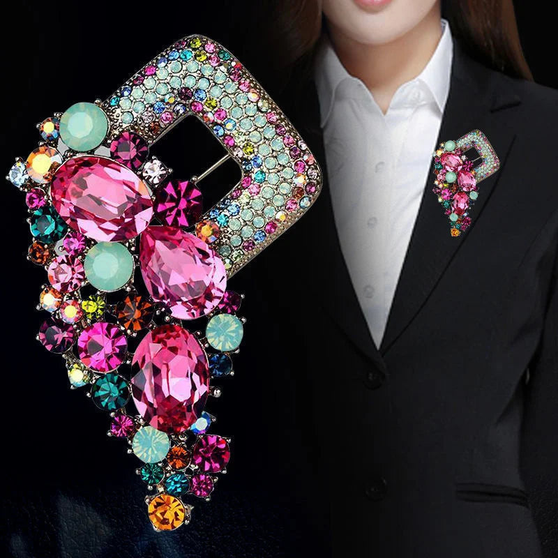 Brooch Creative Personality Simple Atmosphere Suit Coat Accessories Sweater Chain Green Clothes Corsage Mother's Day Gift
