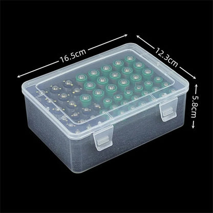 Multi Slot Battery Organizer Storage Case Holder 54 Slot AA AAA Battery Storage Organizer Box Home Drawer Organization Dispenser