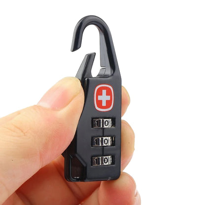3pcs Outdoor Backpack Handbag Zipper Lock Anti Theft Portable Mini Combination Code Number Lock for Travel Backpack Accessories