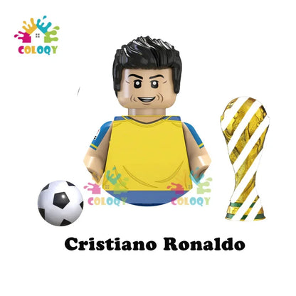 Kids Toys Football Stars Building Blocks Sport Player Mini Action Figures Toys For Boys Christmas Gifts