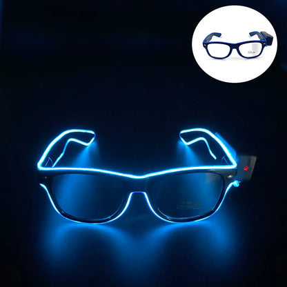 New Cool Wireless Glowing LED Light Up Glasses For Rave Festival Party Luminous Neon Mosaic Sunglasses club disco Eye Glasses